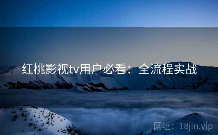 红桃影视tv用户必看：全流程实战