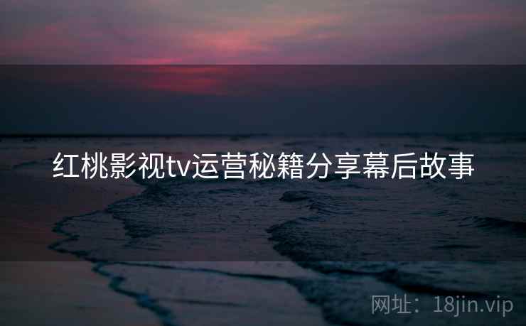 红桃影视tv运营秘籍分享幕后故事